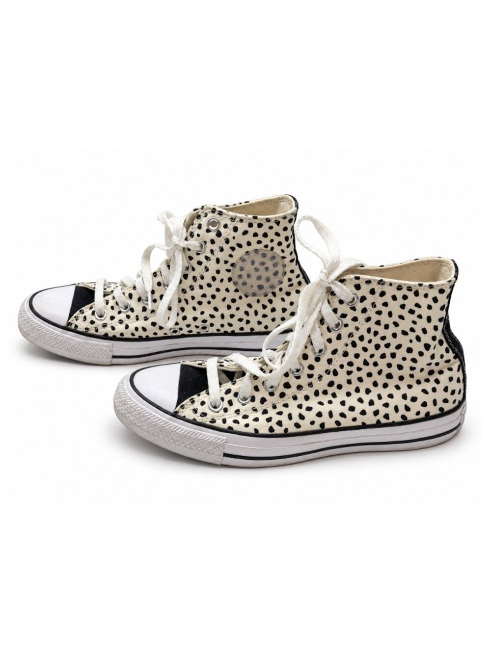 Converse Chuck Taylor All Star 572366F Leopard High Top Sneakers Womens 8 Cream
